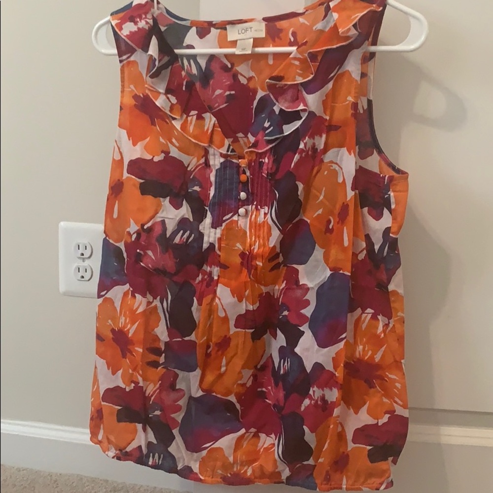 Ruffled tank top